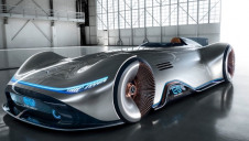 The new EV has a range of 250 miles, according to Mercedes-Benz